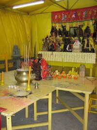 Invited Deities and Gods watching the Chinese Opera in Tow Boo Kong Temple Butterworth Penang Invited Deities and Gods watching the Chinese Opera in Tow Boo Kong Temple Butterworth Penang