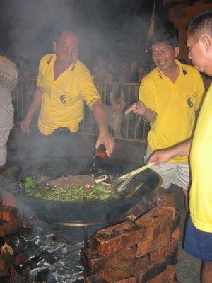 Making the Herbal Medicated Oil in Tow Boo Kong Temple Butterworth Making the Herbal Medicated Oil in Tow Boo Kong Temple Butterworth