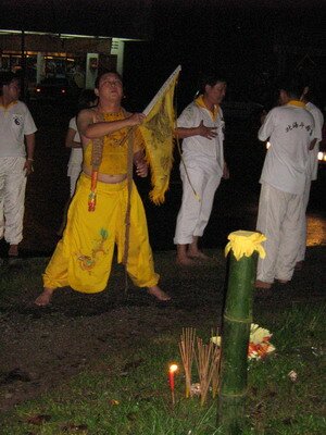 Spirit Medium in Trance during Nine Emperor Gods Festival Penang Spirit Medium in Trance during Nine Emperor Gods Festival Penang