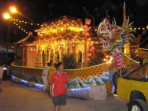 Presiding Trustee or Lor Chu Float in Tow Boo Kong 9 Emperors Gods Temple Butterworth Penang Presiding Trustee or Lor Chu Float in Tow Boo Kong 9 Emperors Gods Temple Butterworth Penang