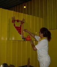 Girlie Chuah praying to Kitchen God in Nine Emperor Gods Butterworth Girlie Chuah praying to Kitchen God in Nine Emperor Gods Butterworth