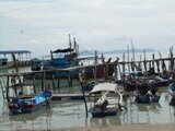 Fishing boat in Batu Maung Fishing boat in Batu Maung