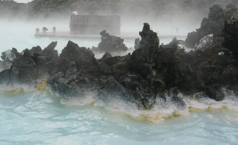 Blue Lagoon - Lava and hot water
