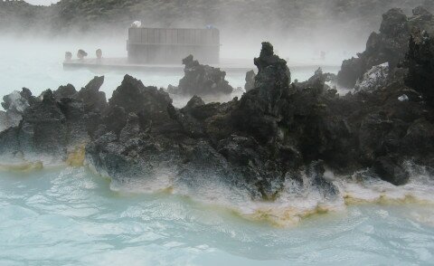 Blue Lagoon - Lava and hot water Blue Lagoon - Lava and hot water