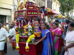Devotional songs accompanied the whole 14 hours procession Devotional songs accompanied the whole 14 hours procession