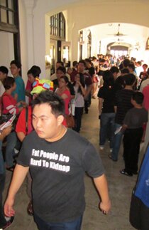 The long queue The long queue