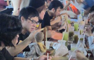 Danny Choo enjoying his Wan Tan Mee Danny Choo enjoying his Wan Tan Mee