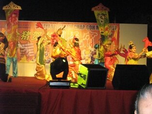 Cultural show during chap goh meh in penang Cultural show during chap goh meh in penang