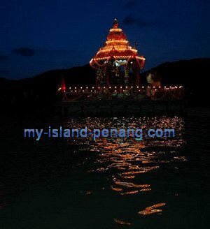 The Floating Sea Chariot of Sri Singamuga Kaliamman in Penang