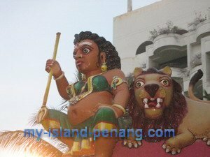 Sri Singamuga statue in Teluk Bahang Penang