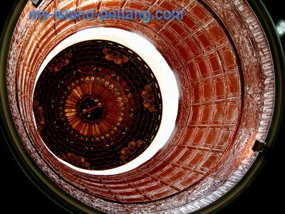 An impressive Stain Glass Dome in Supreme Court