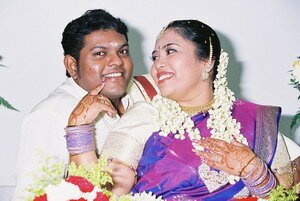 Jivan and Uvaraani after Malaysian Indian engagement Jivan and Uvaraani after Malaysian Indian engagement