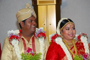 Jivan and Uvaraani, the newly weds in traditional Wedding Jivan and Uvaraani, the newly weds in traditional Wedding