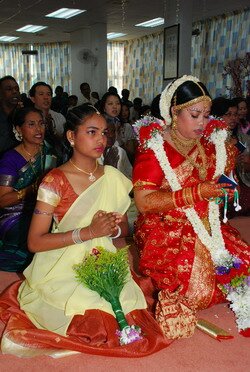 Uvaraani reciting the Mantras in Sakai Gokai Sungai Petani Centre