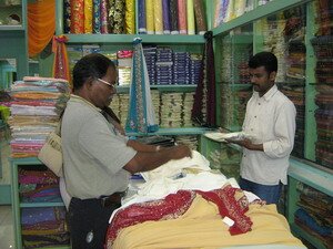 Saree shop in Beach Street Penang Saree shop in Beach Street Penang