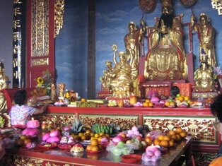 Jade Emperor in Thnee Kong Thua Temple, Penang