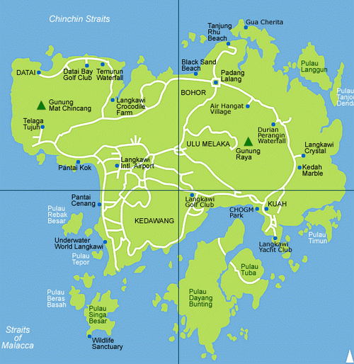 Map of Langkawi Map of Langkawi