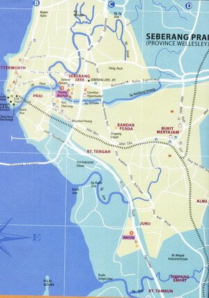 Map of Butterworth Map of Butterworth