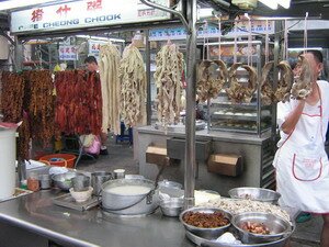 Porridge stall in Penang Love Lane Porridge stall in Penang Love Lane