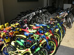 Colourful bikes for rent Colourful bikes for rent