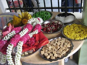 Trays of gifts for Indian Puberty Ceremony Trays of gifts for Indian Puberty Ceremony