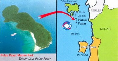 Map of Pulau Payar, Langkawi Malaysia Map of Pulau Payar, Langkawi Malaysia