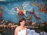 Joyce in Burmese Temple, Penang