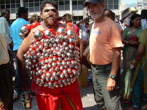 Peter with Sanjif in Thaipusam Penang Peter with Sanjif in Thaipusam Penang