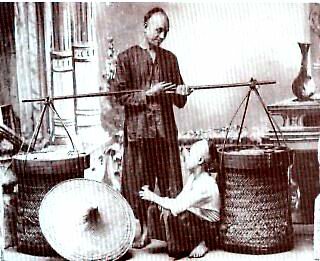 Early Chinese Hawker in Malaya 1876