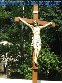 Jesus on the 15th Station Cross in St Anne Church BM