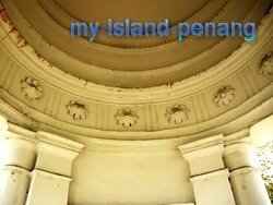 Ceiling on Francis Light Greek Temple