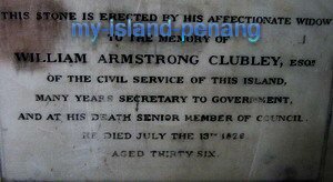 Memorial Tablet of W A Clubley in Penang Memorial Tablet of W A Clubley in Penang