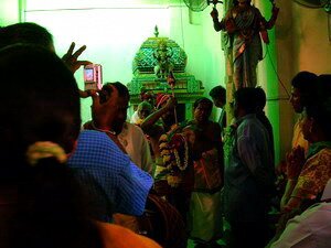Prayer in Sri Mariamman Temple Vel Ceremony Prayer in Sri Mariamman Temple Vel Ceremony