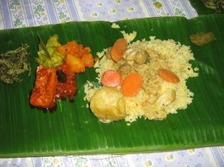 A Vegetarian Rice and Dhal recipe main course Indian meal A Vegetarian Rice and Dhal recipe main course Indian meal